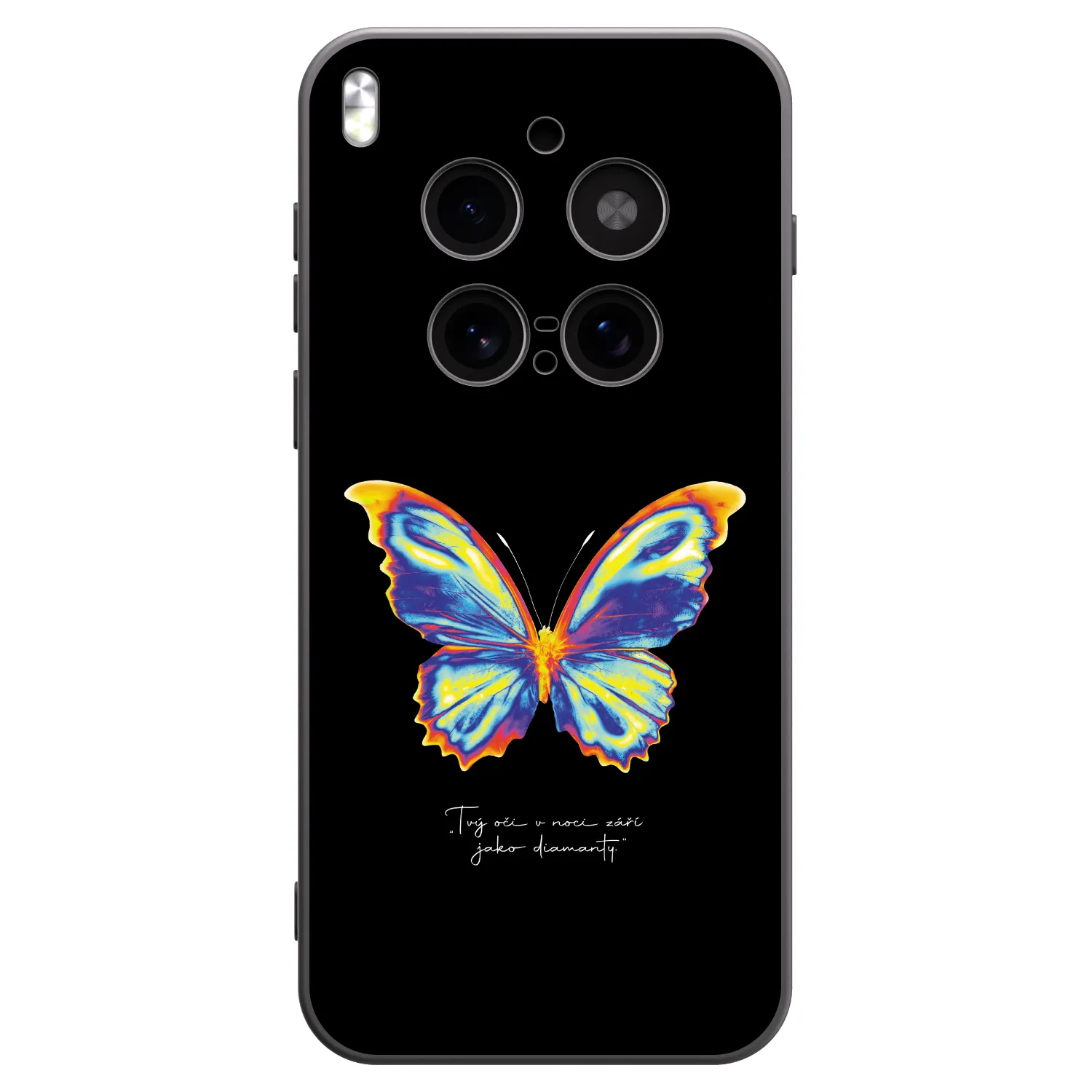 Picasee fekete szilikon tok az alábbi mobiltelefonokra Vivo X300 Pro - Diamanty Black