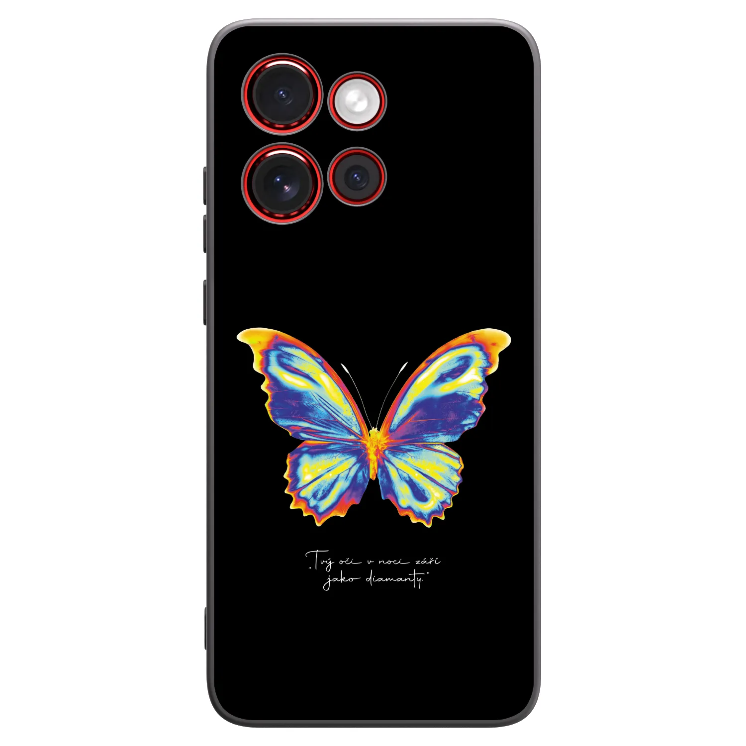 Picasee fekete szilikon tok az alábbi mobiltelefonokra Motorola Edge 60 Neo 5G - Diamanty Black