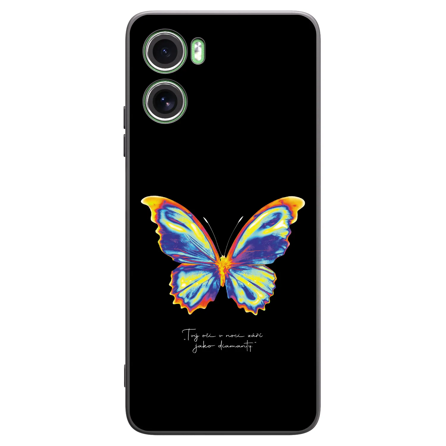 Picasee fekete szilikon tok az alábbi mobiltelefonokra Motorola Moto G06 - Diamanty Black