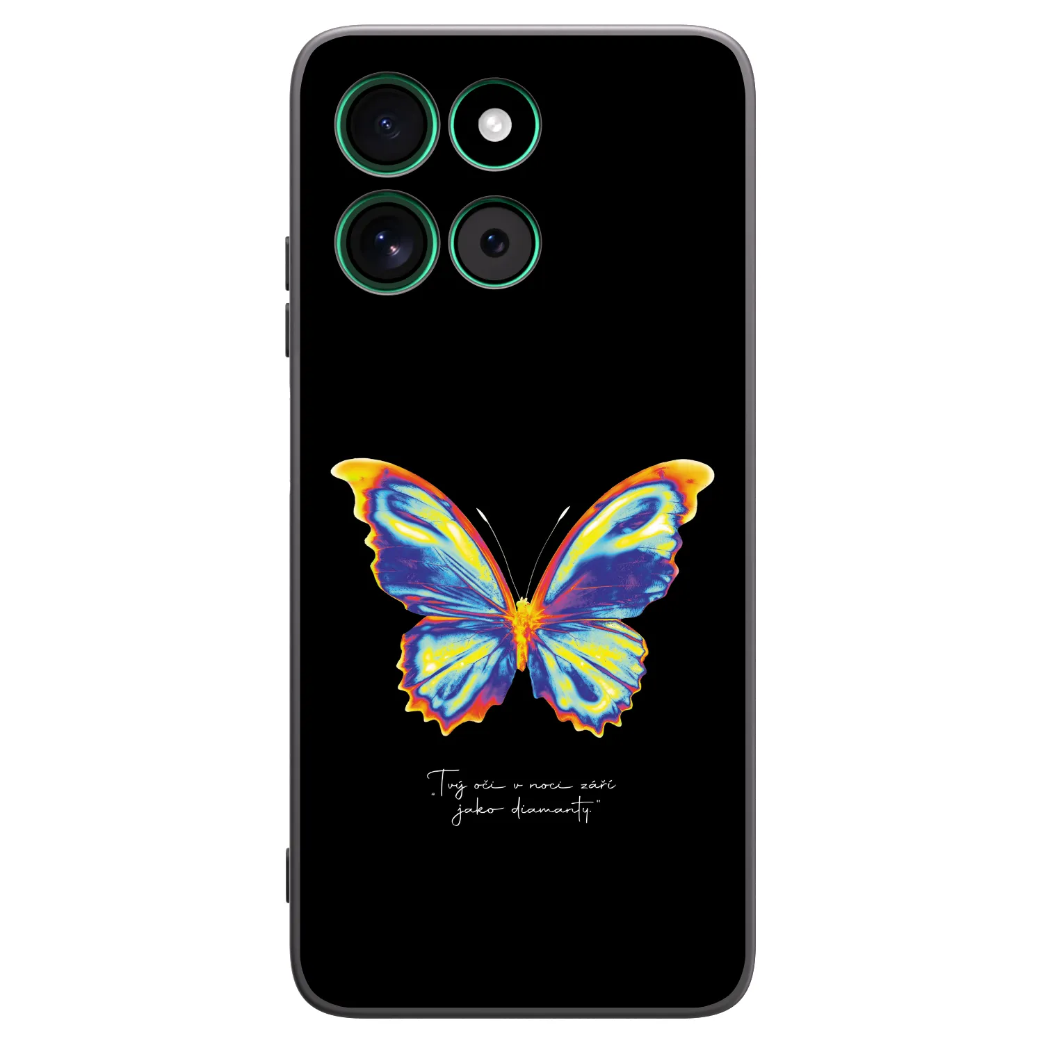 Picasee fekete szilikon tok az alábbi mobiltelefonokra Motorola Moto G57 Power - Diamanty Black