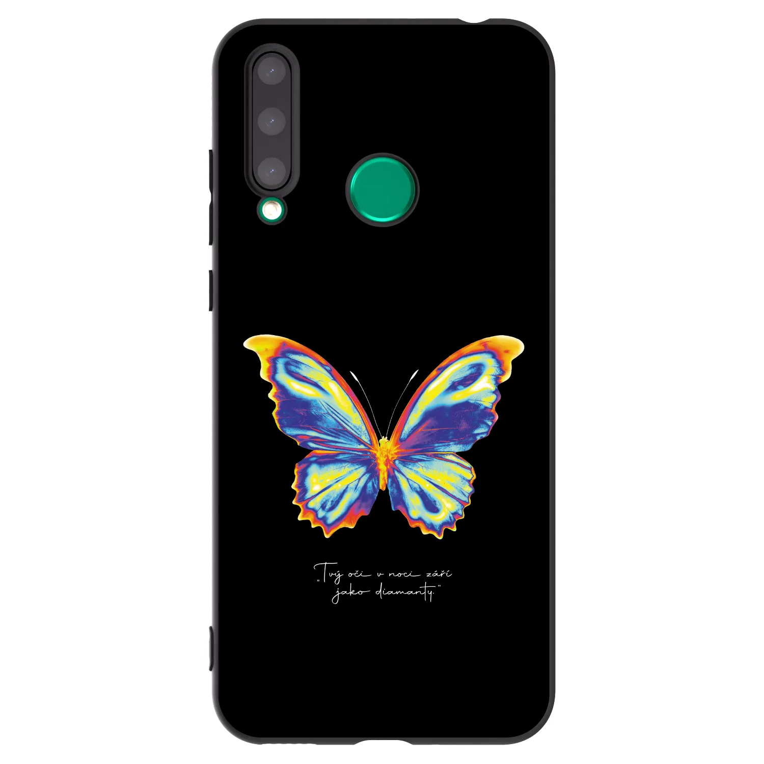 Picasee fekete szilikon tok az alábbi mobiltelefonokra Honor 20 Lite - Diamanty Black