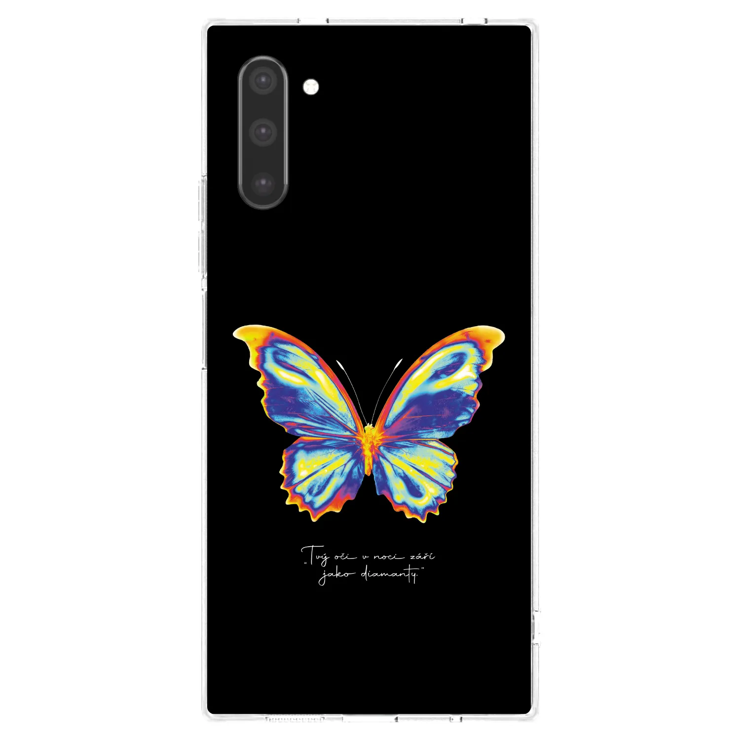 Picasee átlátszó szilikon tok az alábbi mobiltelefonokra Samsung Galaxy Note 10 N970F - Diamanty Black