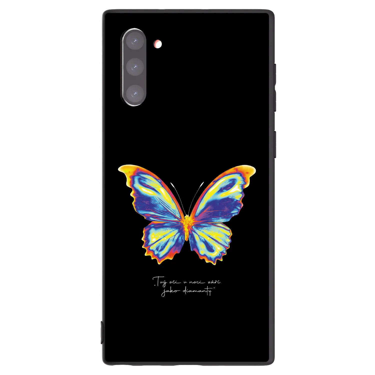 Picasee fekete szilikon tok az alábbi mobiltelefonokra Samsung Galaxy Note 10 N970F - Diamanty Black