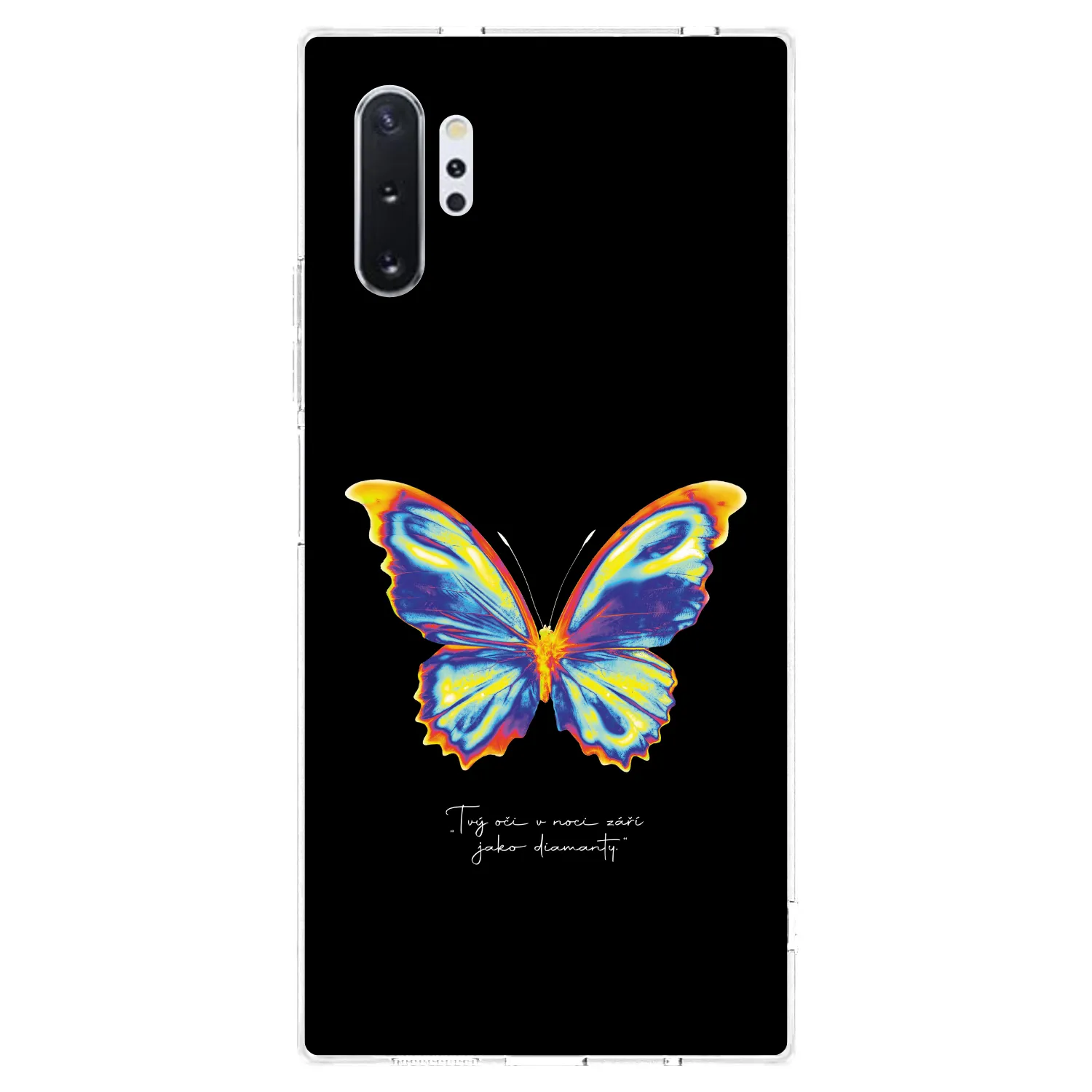 Picasee átlátszó szilikon tok az alábbi mobiltelefonokra Samsung Galaxy Note 10+ N975F - Diamanty Black