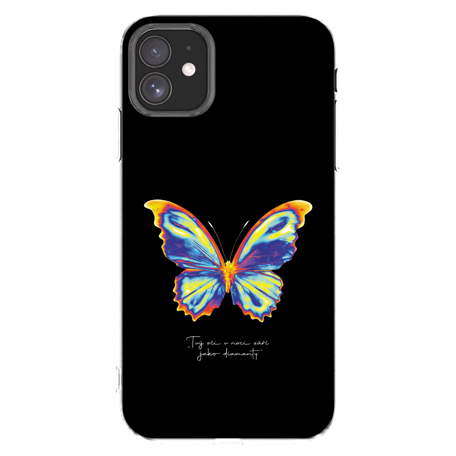 Picasee átlátszó szilikon tok az alábbi mobiltelefonokra Apple iPhone 11 - Diamanty Black