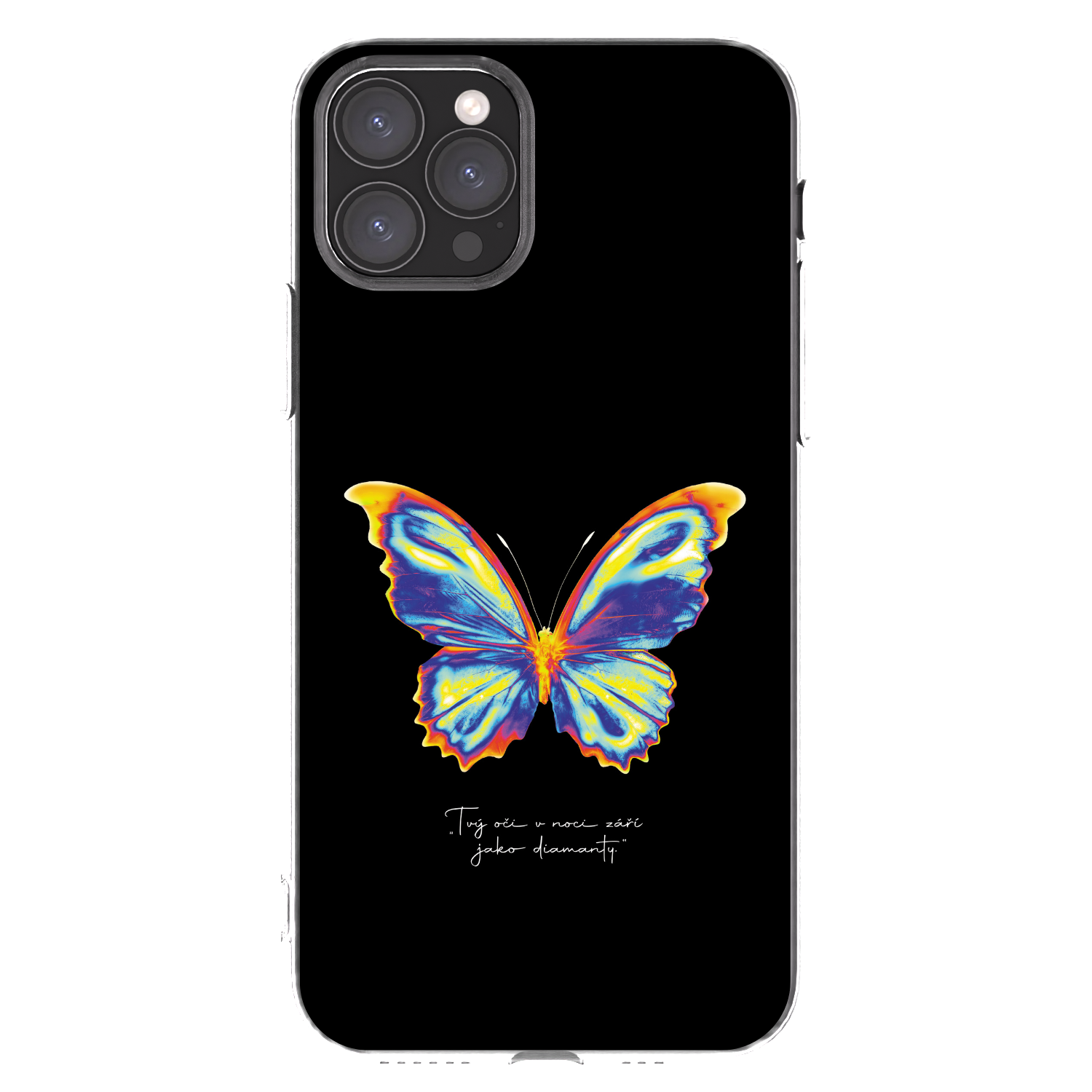 Picasee átlátszó szilikon tok az alábbi mobiltelefonokra Apple iPhone 11 Pro - Diamanty Black