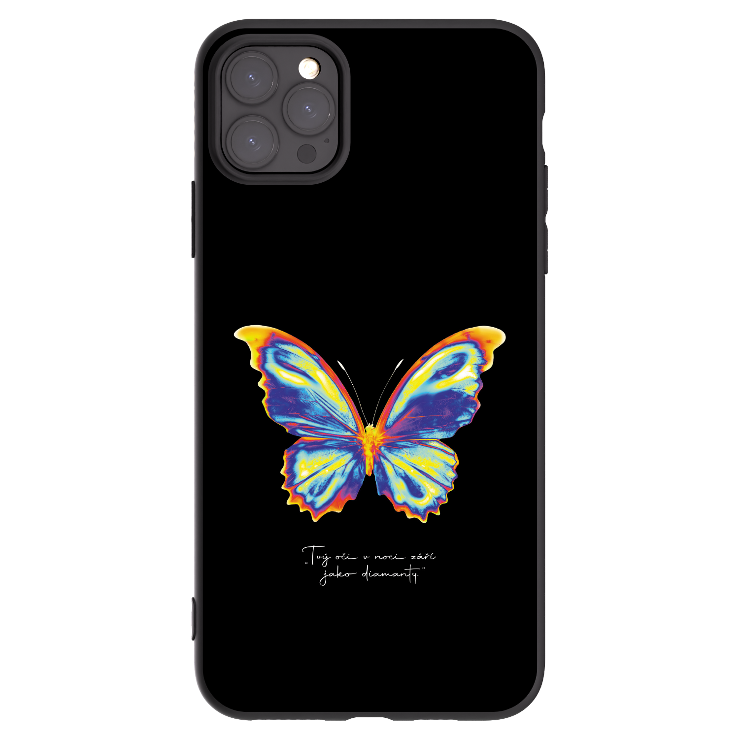Picasee fekete szilikon tok az alábbi mobiltelefonokra Apple iPhone 11 Pro Max - Diamanty Black