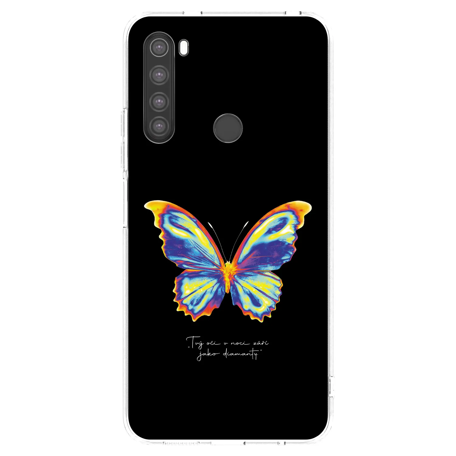 Picasee átlátszó szilikon tok az alábbi mobiltelefonokra Xiaomi Redmi Note 8 - Diamanty Black