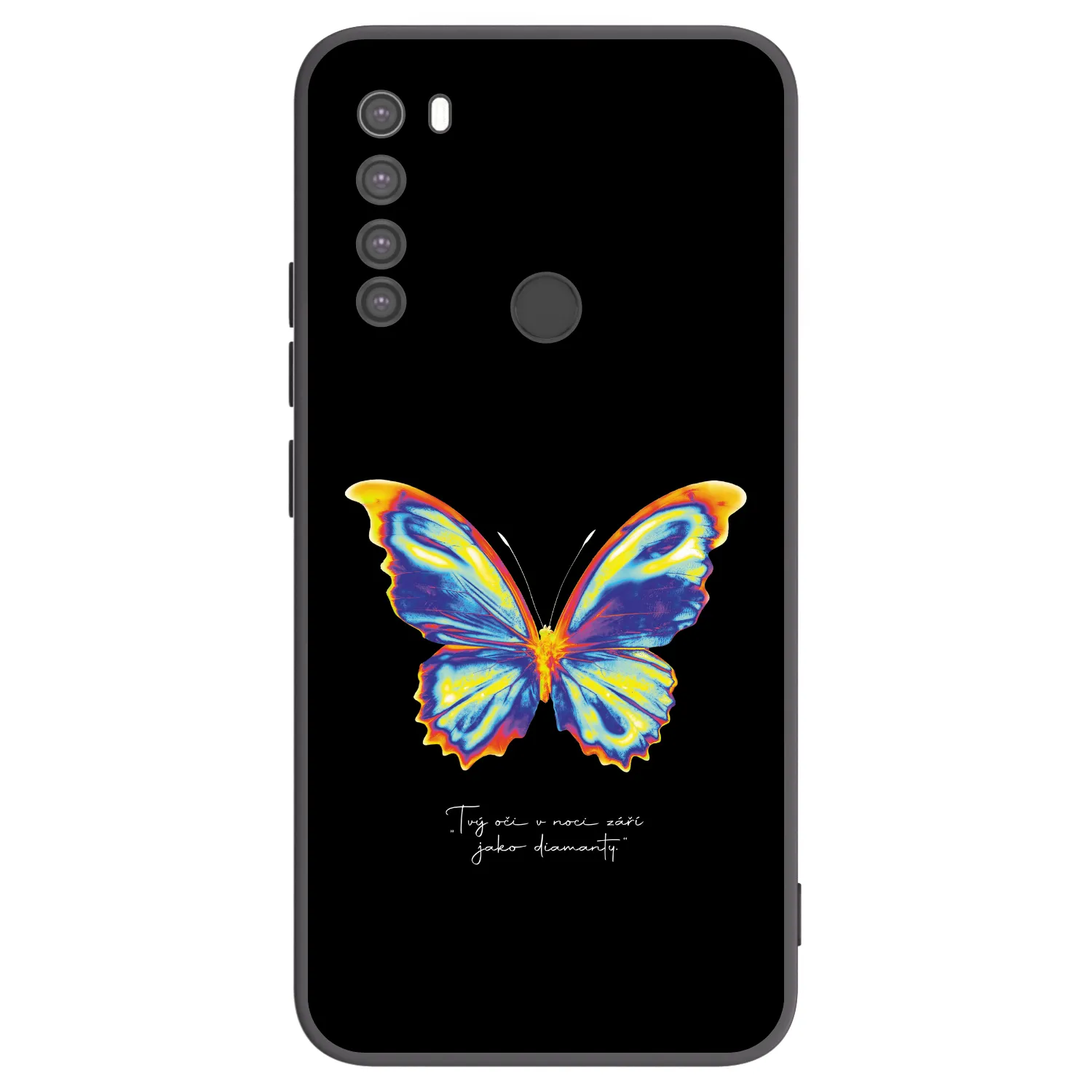 Picasee fekete szilikon tok az alábbi mobiltelefonokra Xiaomi Redmi Note 8 - Diamanty Black