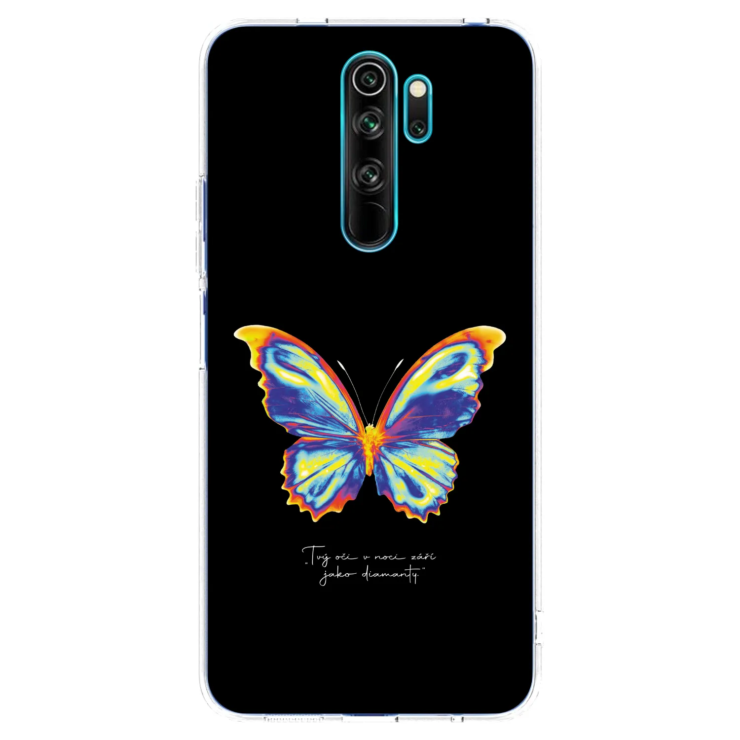 Picasee átlátszó szilikon tok az alábbi mobiltelefonokra Xiaomi Redmi Note 8 Pro - Diamanty Black