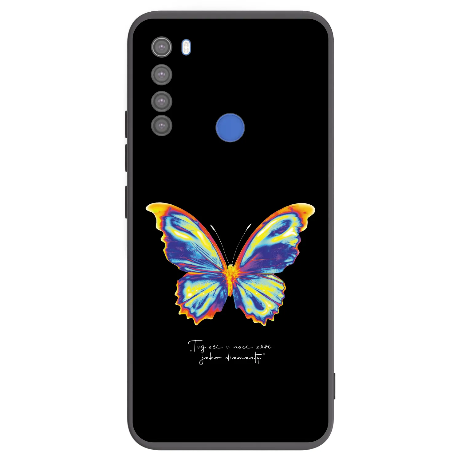 Picasee fekete szilikon tok az alábbi mobiltelefonokra Xiaomi Redmi Note 8T - Diamanty Black