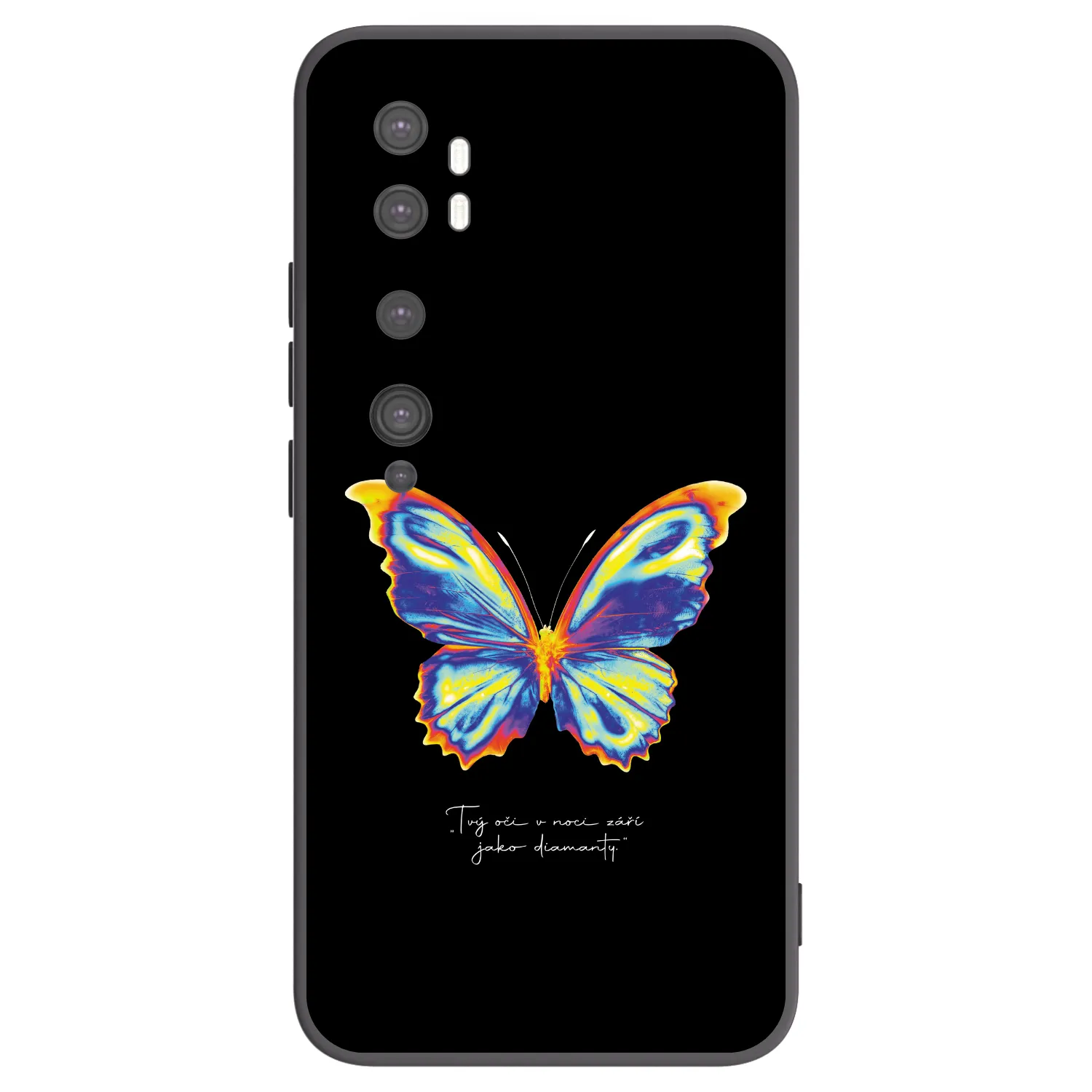 Picasee fekete szilikon tok az alábbi mobiltelefonokra Xiaomi Mi Note 10 (Pro) - Diamanty Black