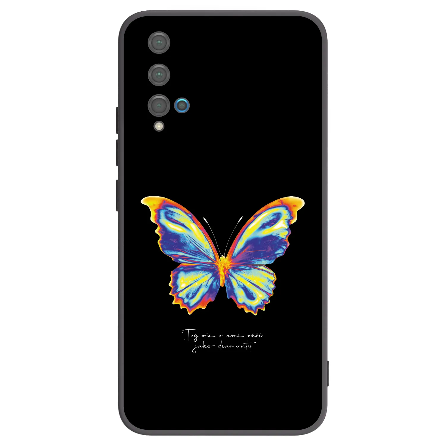 Picasee fekete szilikon tok az alábbi mobiltelefonokra Huawei Nova 5T - Diamanty Black