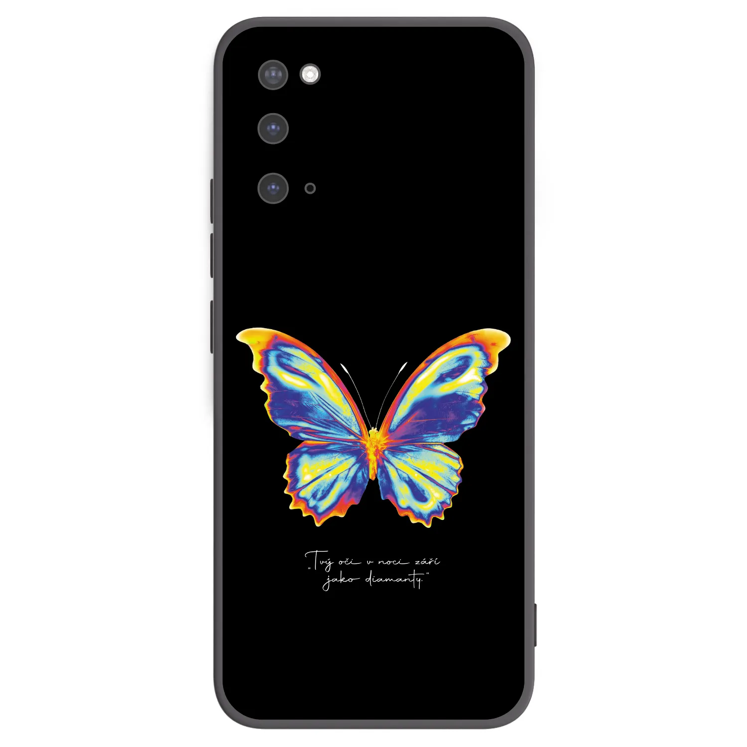 Picasee fekete szilikon tok az alábbi mobiltelefonokra Samsung Galaxy S20 G980F - Diamanty Black