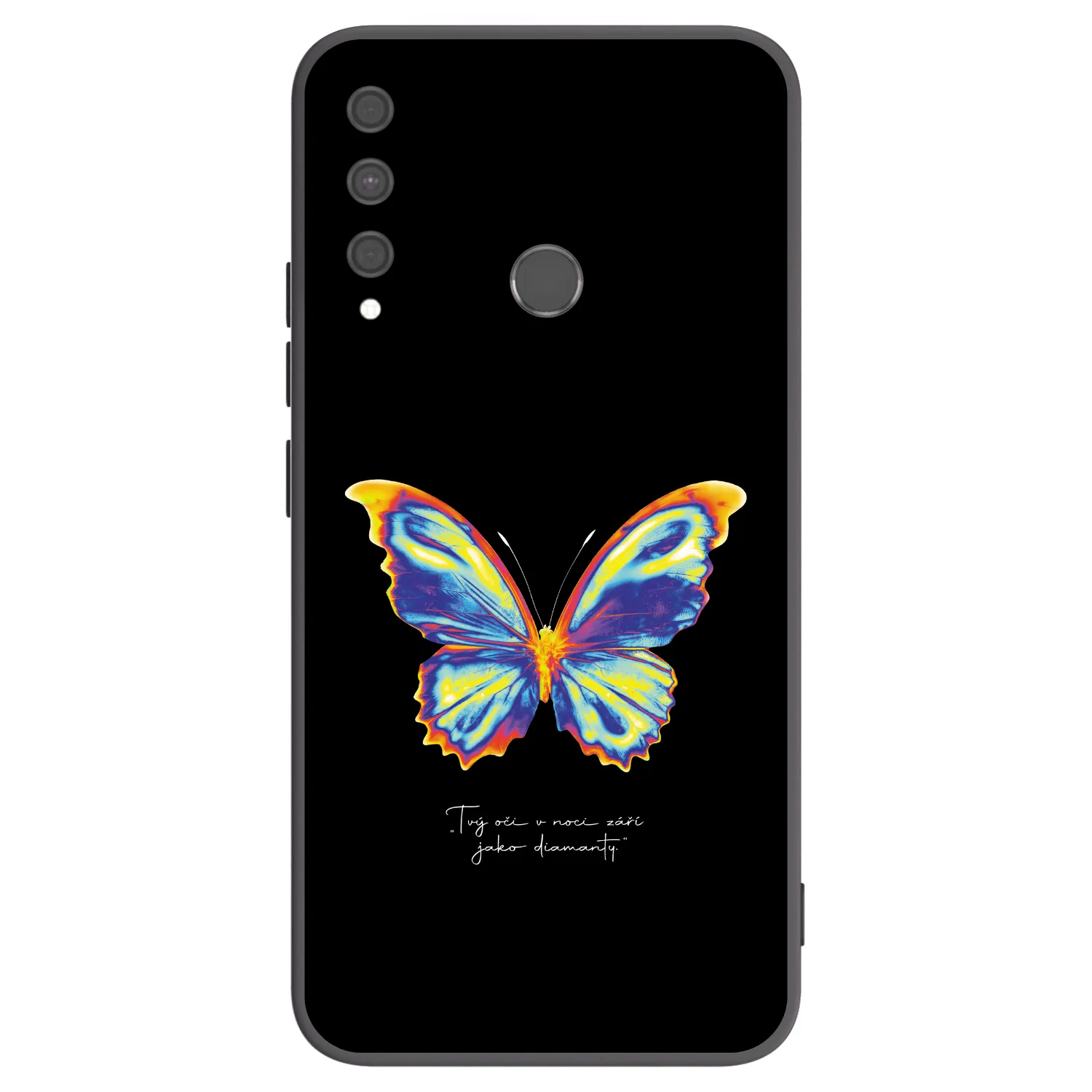 Picasee fekete szilikon tok az alábbi mobiltelefonokra Huawei P40 Lite E - Diamanty Black