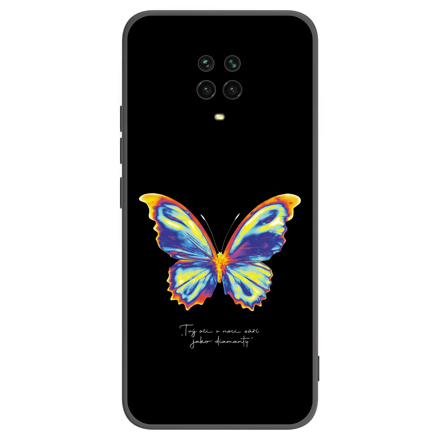 Picasee fekete szilikon tok az alábbi mobiltelefonokra Xiaomi Redmi Note 9S - Diamanty Black