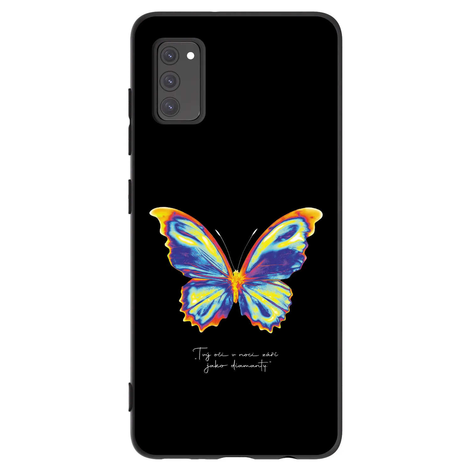 Picasee fekete szilikon tok az alábbi mobiltelefonokra Samsung Galaxy A41 A415F - Diamanty Black