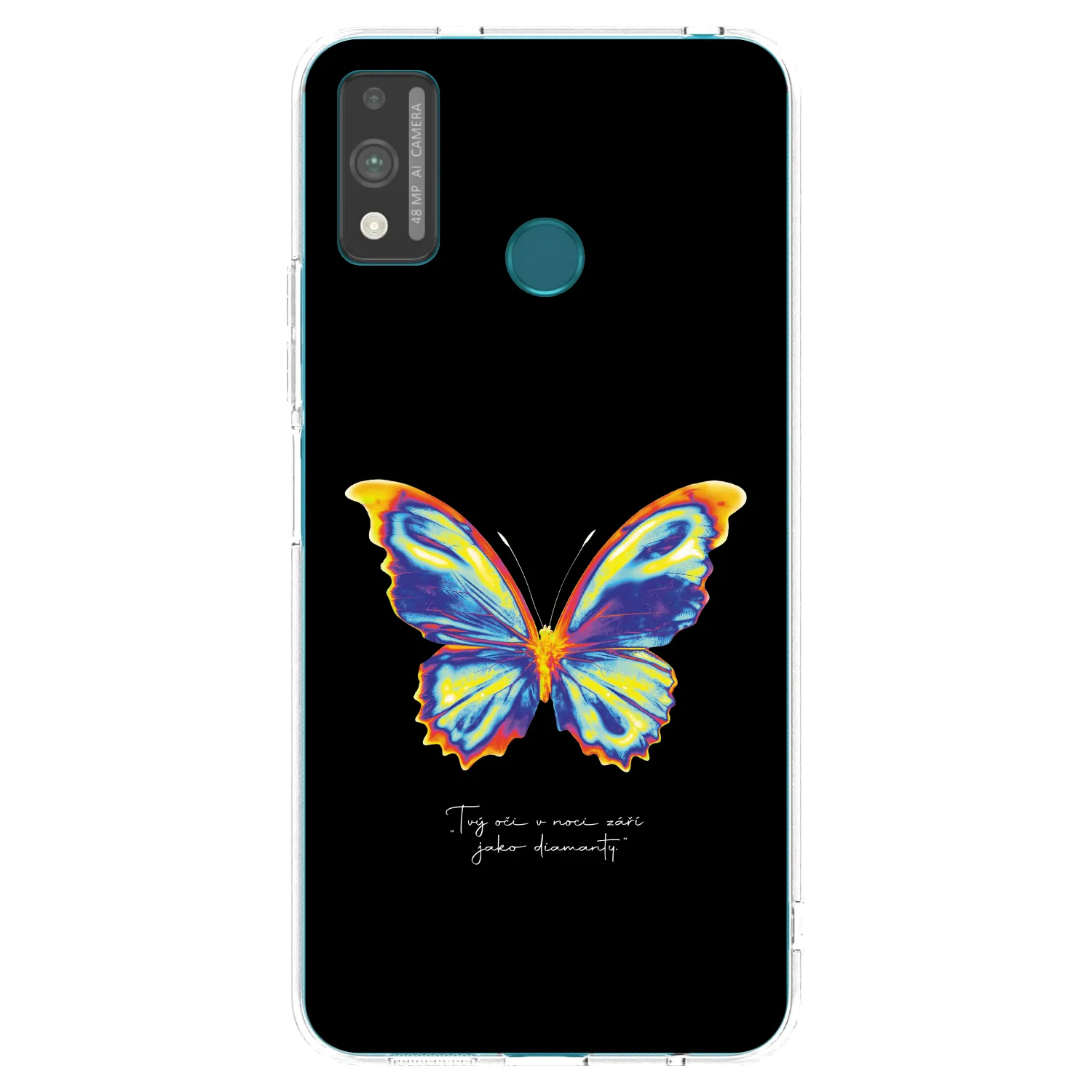 Picasee átlátszó szilikon tok az alábbi mobiltelefonokra Honor 9X Lite - Diamanty Black