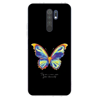 Picasee átlátszó szilikon tok az alábbi mobiltelefonokra Xiaomi Redmi 9 - Diamanty Black