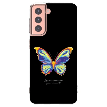 Picasee átlátszó szilikon tok az alábbi mobiltelefonokra Samsung Galaxy S21 5G G991B - Diamanty Black