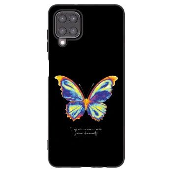 Picasee fekete szilikon tok az alábbi mobiltelefonokra Samsung Galaxy A12 A125F - Diamanty Black