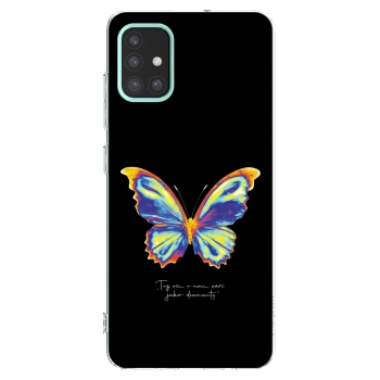 Picasee átlátszó szilikon tok az alábbi mobiltelefonokra Samsung Galaxy M31s - Diamanty Black