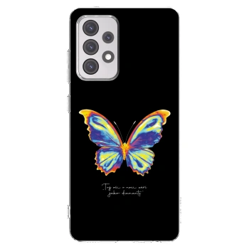 Picasee átlátszó szilikon tok az alábbi mobiltelefonokra Samsung Galaxy A52 5G A525F - Diamanty Black