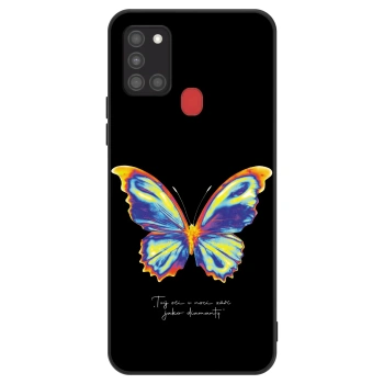 Szilikon tok erre a típusra Samsung Galaxy A21s - Diamanty Black