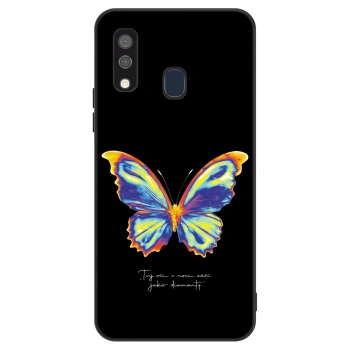 Szilikon tok erre a típusra Samsung Galaxy A40 A405F - Diamanty Black