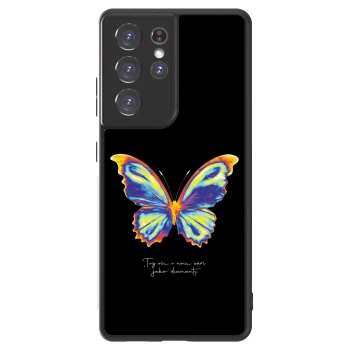 Szilikon tok erre a típusra Samsung Galaxy S21 Ultra 5G G998B - Diamanty Black