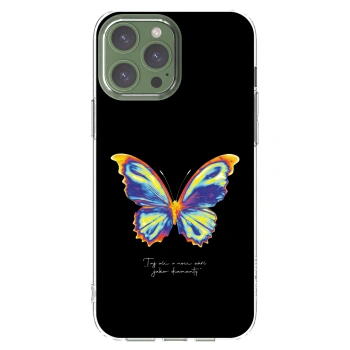 Picasee átlátszó szilikon tok az alábbi mobiltelefonokra Apple iPhone 13 Pro Max - Diamanty Black