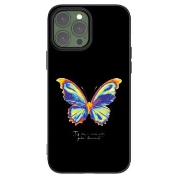 Picasee fekete szilikon tok az alábbi mobiltelefonokra Apple iPhone 13 Pro Max - Diamanty Black