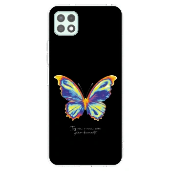 Picasee átlátszó szilikon tok az alábbi mobiltelefonokra Samsung Galaxy A22 A226B 5G - Diamanty Black