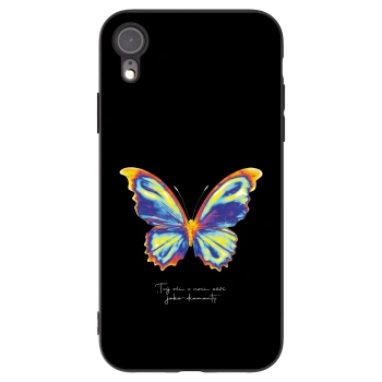 Picasee fekete szilikon tok az alábbi mobiltelefonokra Apple iPhone XR - Diamanty Black