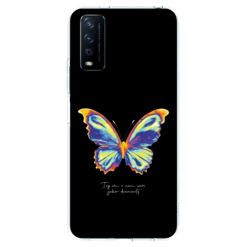 Picasee átlátszó szilikon tok az alábbi mobiltelefonokra Vivo Y11s - Diamanty Black