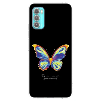 Picasee átlátszó szilikon tok az alábbi mobiltelefonokra Motorola Moto G60 - Diamanty Black