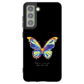 Picasee fekete szilikon tok az alábbi mobiltelefonokra Samsung Galaxy S21 FE 5G - Diamanty Black
