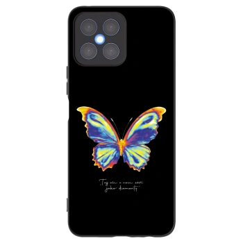 Picasee fekete szilikon tok az alábbi mobiltelefonokra Honor X8 4G - Diamanty Black