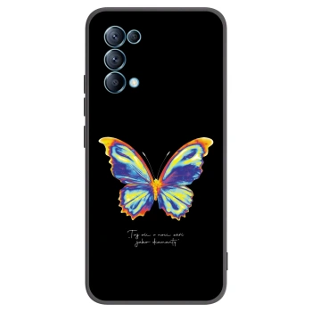 Picasee fekete szilikon tok az alábbi mobiltelefonokra OPPO Reno 5 5G - Diamanty Black