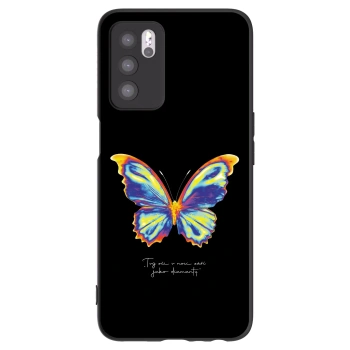 Picasee fekete szilikon tok az alábbi mobiltelefonokra OPPO A16s - Diamanty Black
