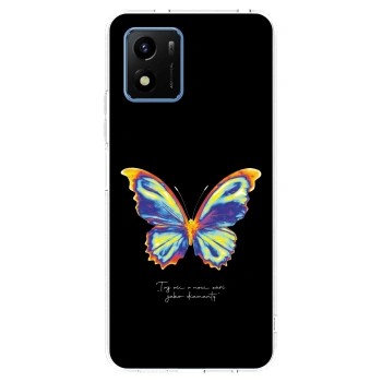 Picasee átlátszó szilikon tok az alábbi mobiltelefonokra Vivo Y01 - Diamanty Black