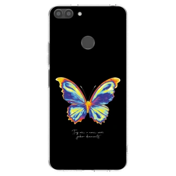 Picasee átlátszó szilikon tok az alábbi mobiltelefonokra Huawei P Smart - Diamanty Black