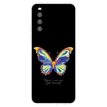 Picasee átlátszó szilikon tok az alábbi mobiltelefonokra Sony Xperia 10 IV 5G - Diamanty Black