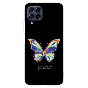 Picasee átlátszó szilikon tok az alábbi mobiltelefonokra Samsung Galaxy M53 5G - Diamanty Black