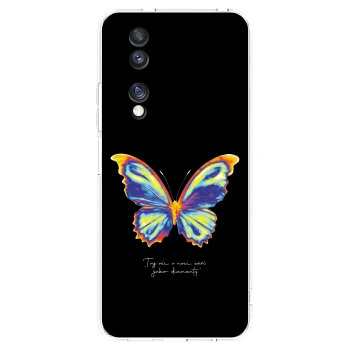 Picasee átlátszó szilikon tok az alábbi mobiltelefonokra Honor 70 - Diamanty Black