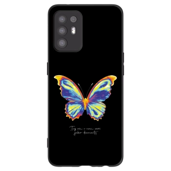 Picasee fekete szilikon tok az alábbi mobiltelefonokra OPPO A94 5G - Diamanty Black