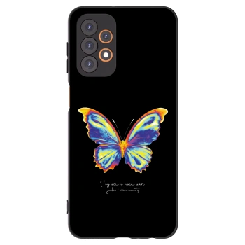 Picasee fekete szilikon tok az alábbi mobiltelefonokra Samsung Galaxy A23 A236B 5G - Diamanty Black