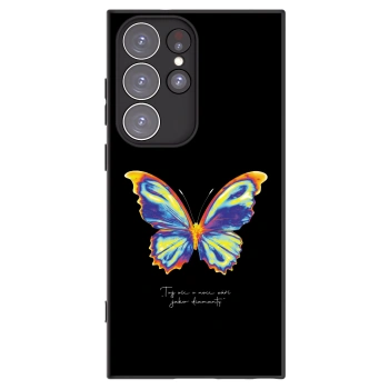 Picasee fekete szilikon tok az alábbi mobiltelefonokra Samsung Galaxy S23 Ultra 5G - Diamanty Black