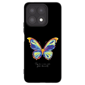 Picasee fekete szilikon tok az alábbi mobiltelefonokra Honor X8a - Diamanty Black