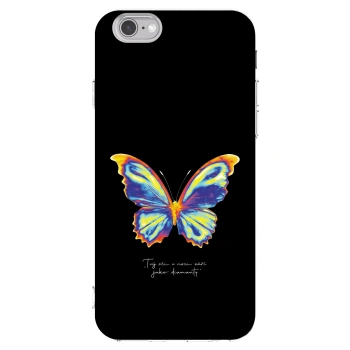 Picasee átlátszó szilikon tok az alábbi mobiltelefonokra Apple iPhone 6/6S - Diamanty Black